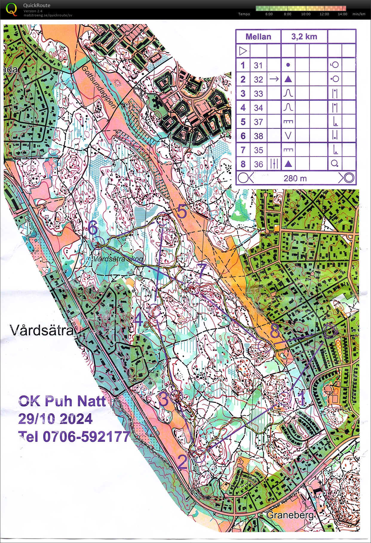 Natt i Vårdsätraskogen (2024-10-29)